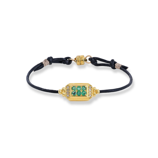 Emerald Diamond Small Bracelet