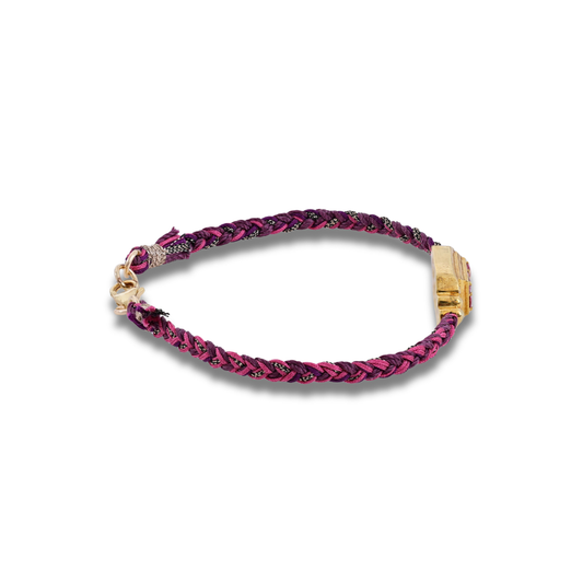 Pink Tourmaline Diamond Small Bracelet