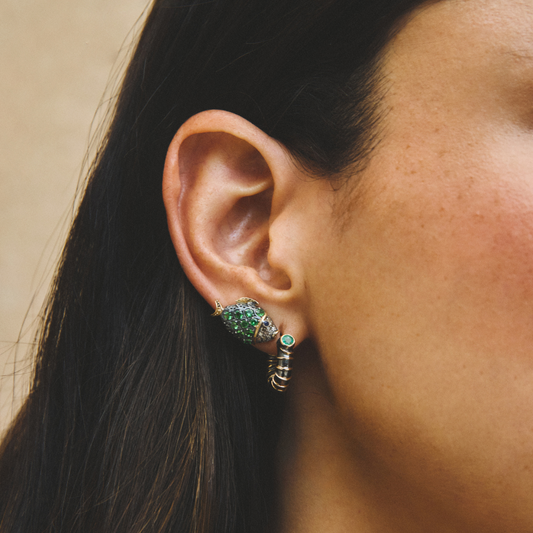 Sapphire Fish Earrings