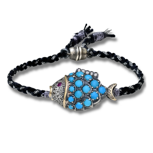 Turquoise Fish Bracelet