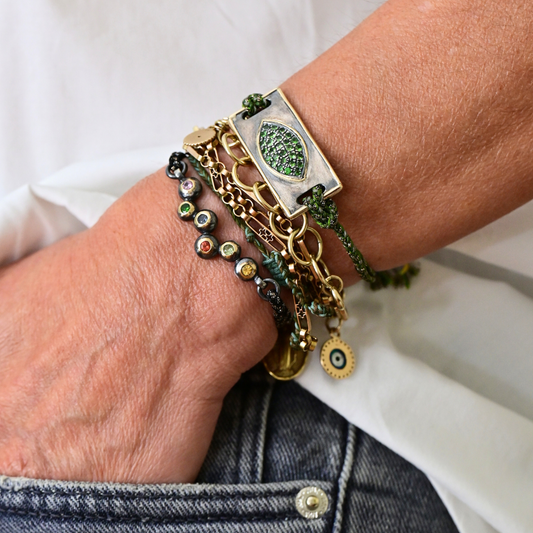 Tsavorite Bar Bracelet