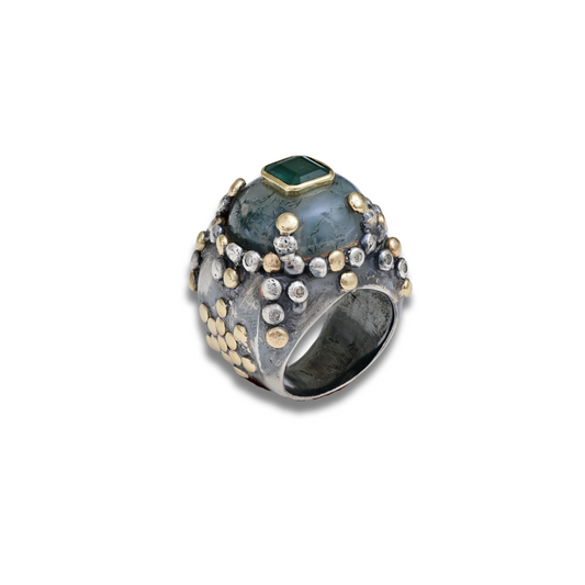 Moss Agate Ring