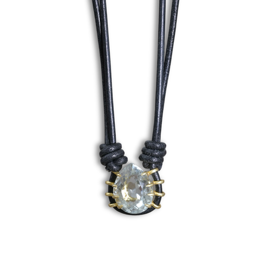Pear Shaped Aquamarine Necklace