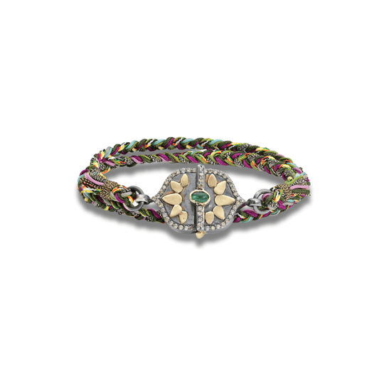 Emerald Flower Bracelet