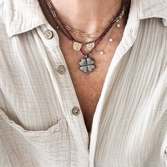 Diamond Clover Pendant