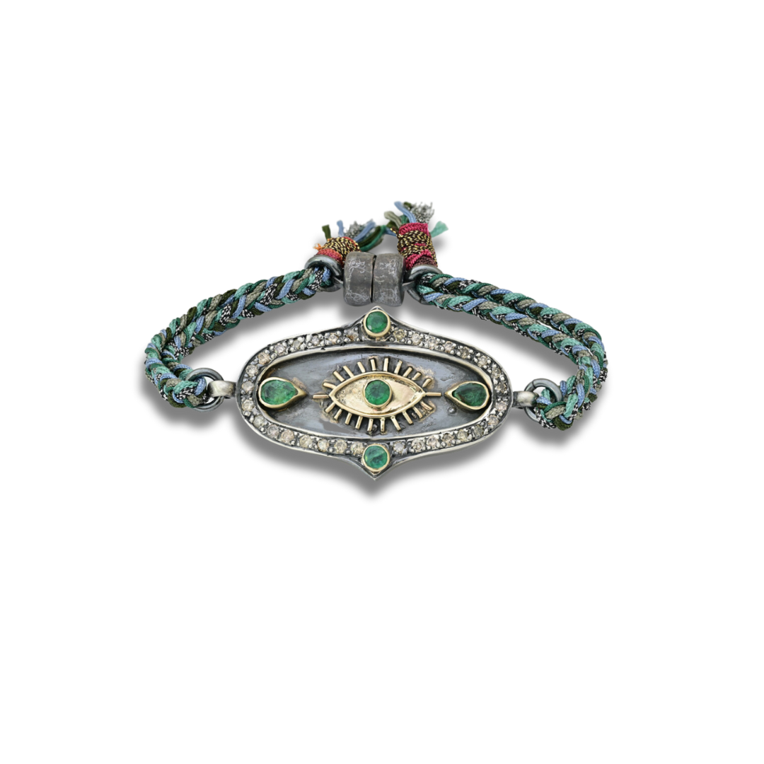 10k gold deals evil eye bracelet