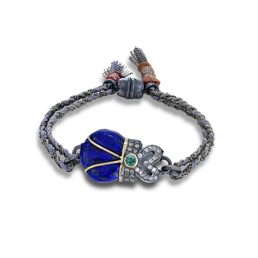 Lapis Scarab Bracelet