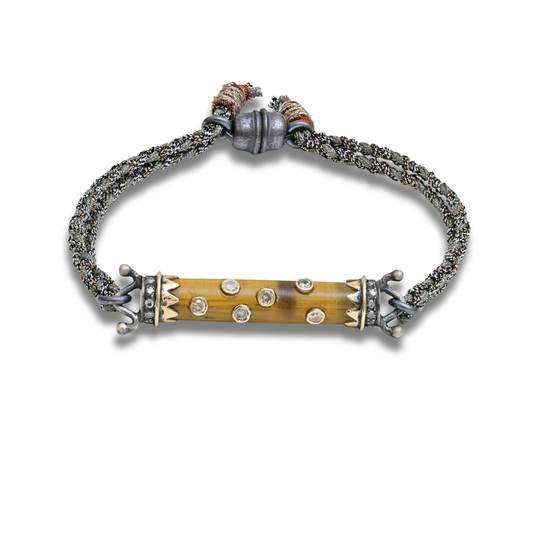 Tiger's Eye Tube Bracelet