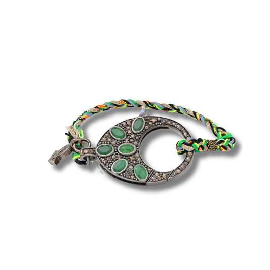 Six Emerald Clasp
