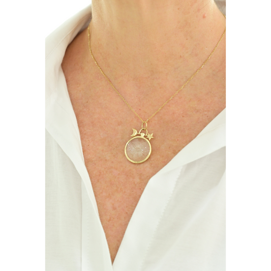 Solid Gold Evil Eye