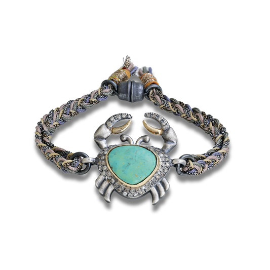 Crab Bracelet Turquoise