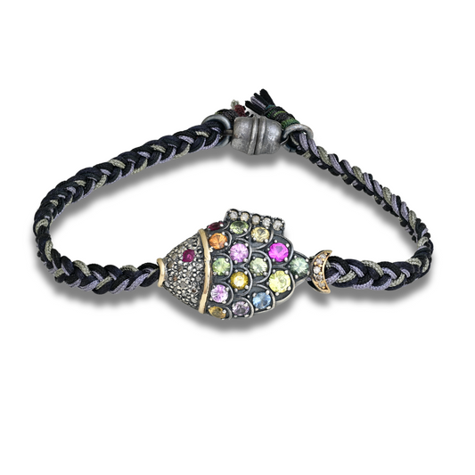 Multi Sapphire Fish Bracelet