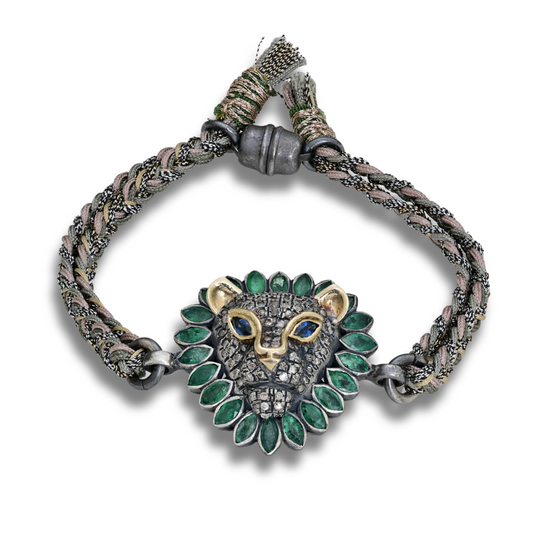 Lion Bracelet Emerald