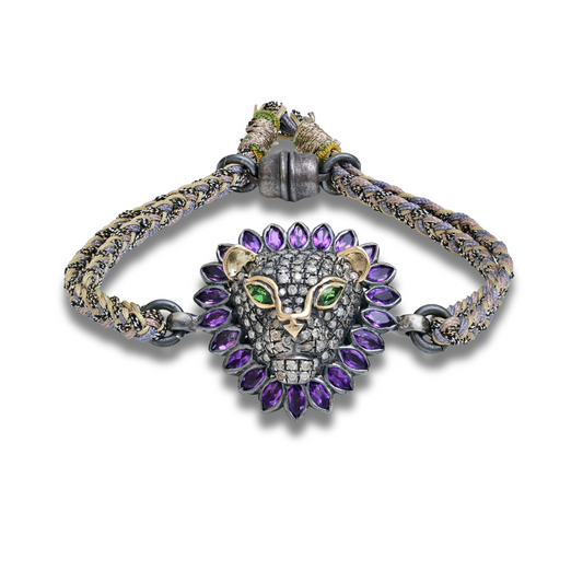 Lion Bracelet Amethyst