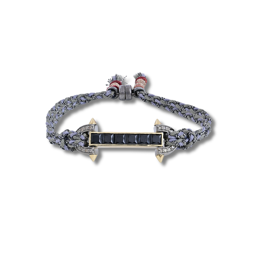 Black Spinel Twist Bracelet