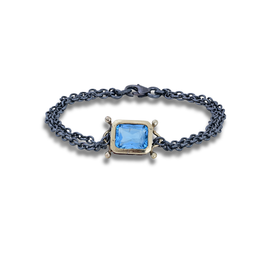Square Topaz Bracelet