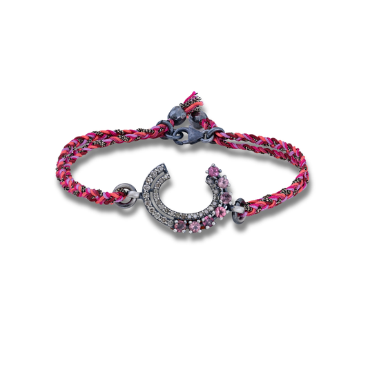 Horshoe Pink Tourmaline Bracelet