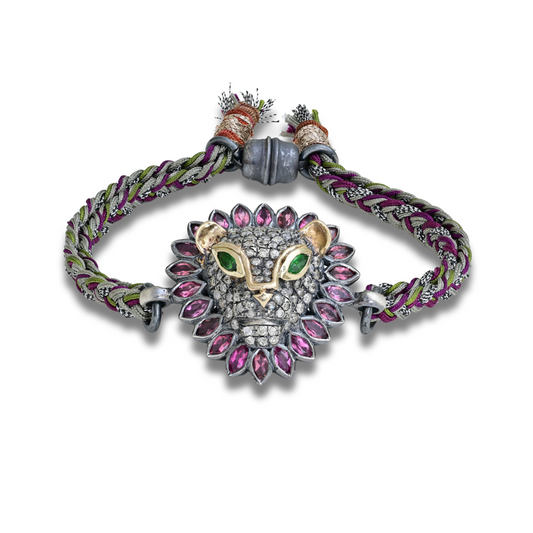 Lion Bracelet Pink Tourmaline