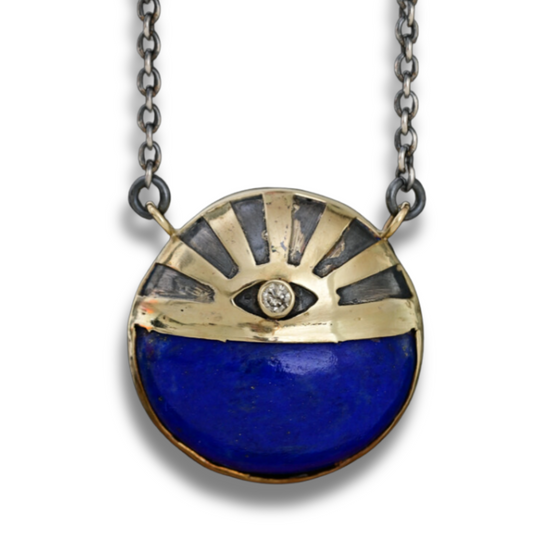 Lapis Shield Pendant