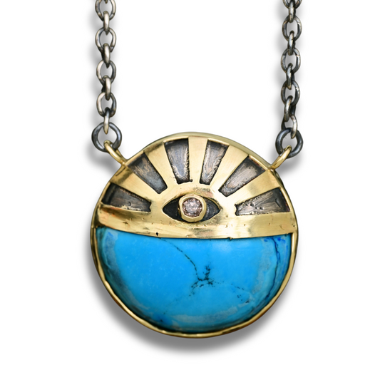 Turquoise Shield Pendant