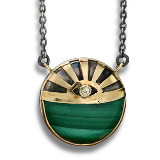 Malachite Shield Pendant