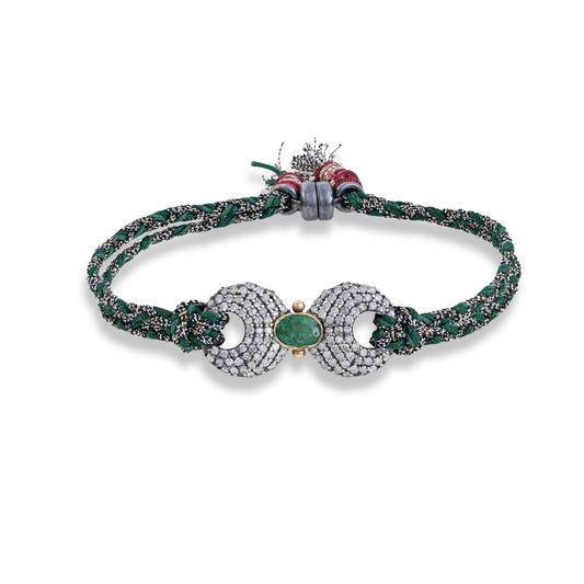 Simple Butterfly Emerald Diamonds