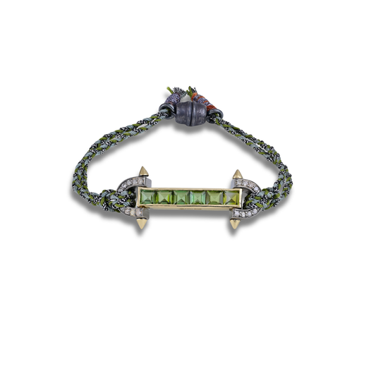 Green Tourmaline Twist Bracelet