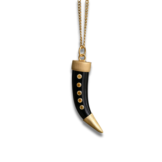 Citrine Studded Horn