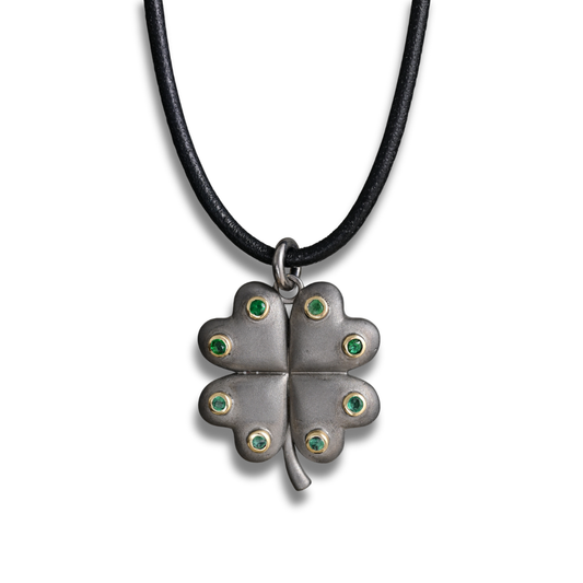 Emerald Clover Pendant
