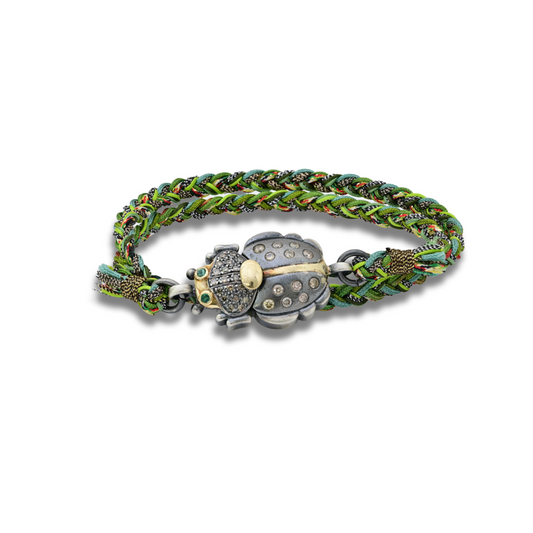 Emerald Scarab Bracelet