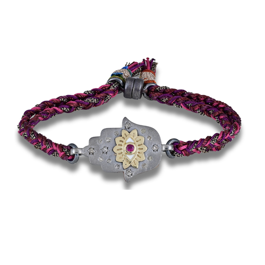 Ruby Hamza Bracelet