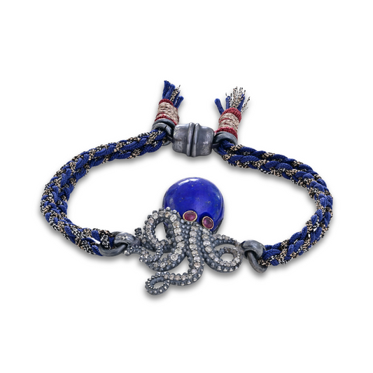 Lapis Octopus Bracelet