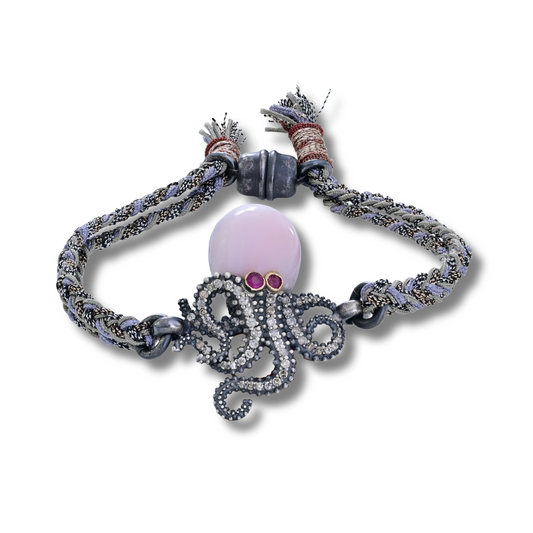 Pink Opal Octopus Bracelet