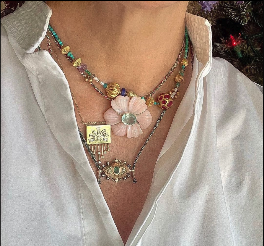 Gold 2025 tourmaline pendant